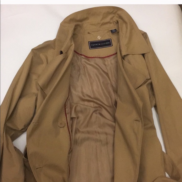Long Tommy Hilfiger trench coat with belt - Picture 4 of 5